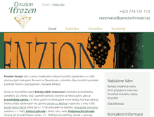 Tablet Screenshot of penzionhrozen.cz